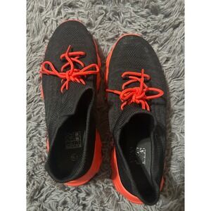 Black Orange Knit Athletic‎ Shoes Sneakers Womens Walking Casual Comfort